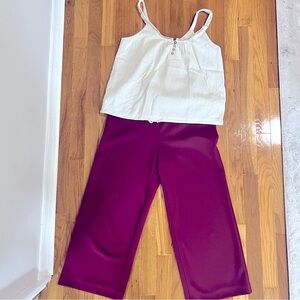 LOFT Maroon Ankle Pants
